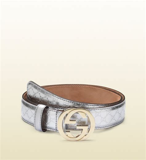 gucci belt women silver buckle